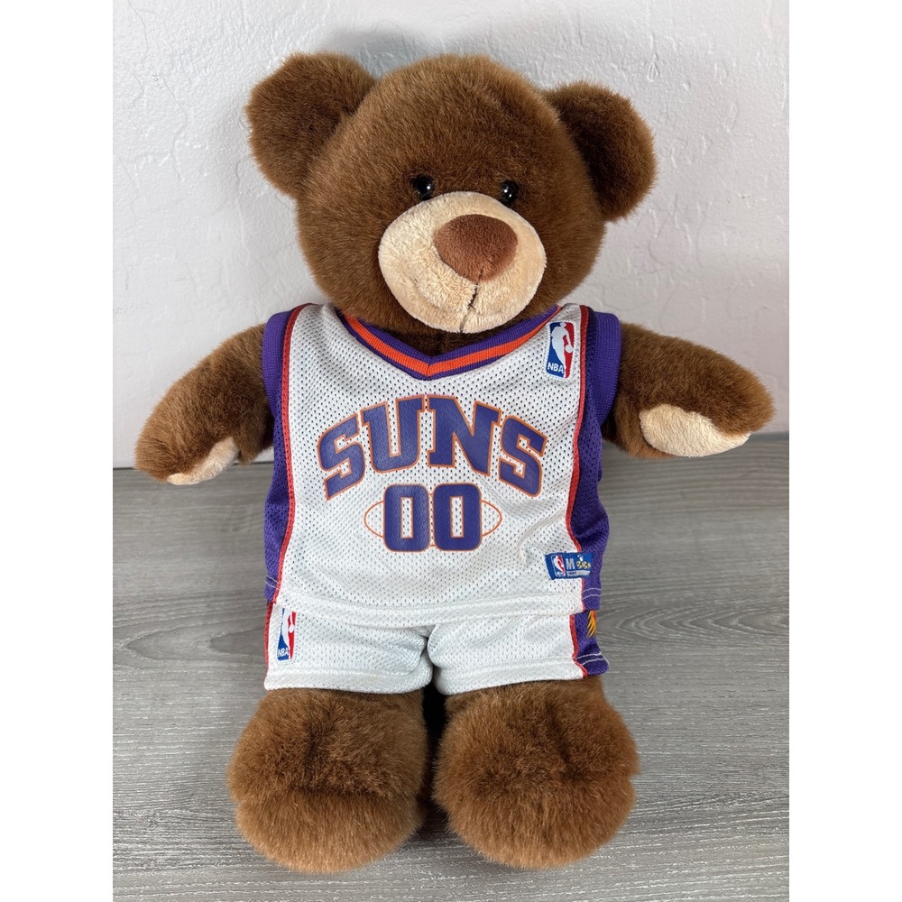 Build-A-Bear Phoenix Suns NBA Basketball Teddy Bear Plush Brown Purple 00 Jersey